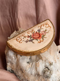 Vintage Half Moon Powder Compact