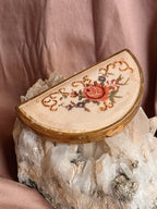 Vintage Half Moon Powder Compact