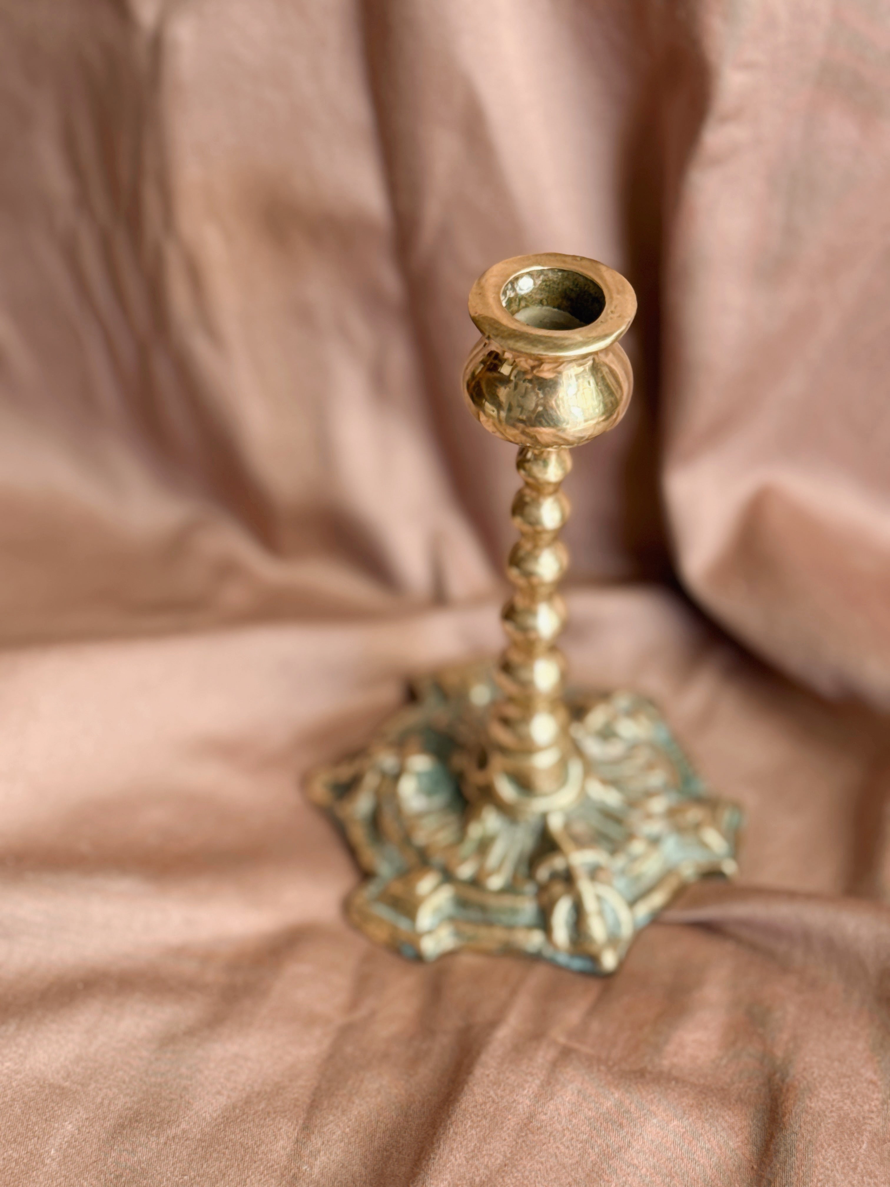 Vintage Brass Candlestick Holder