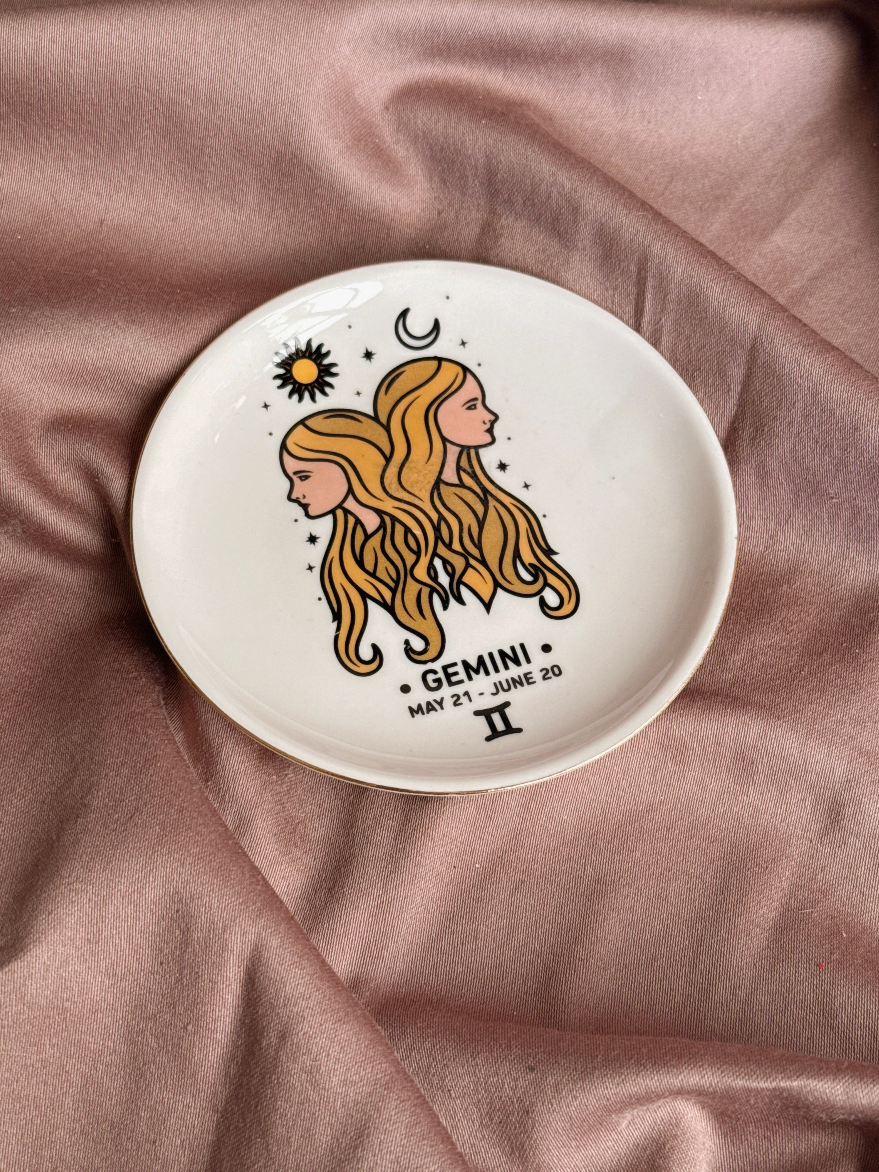 Gemini Zodiac Trinket Dish