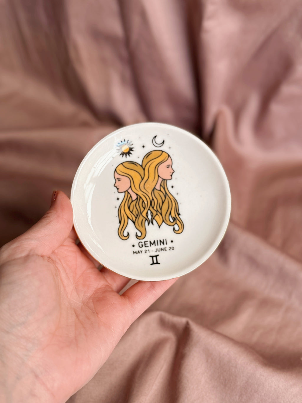 Gemini Zodiac Trinket Dish