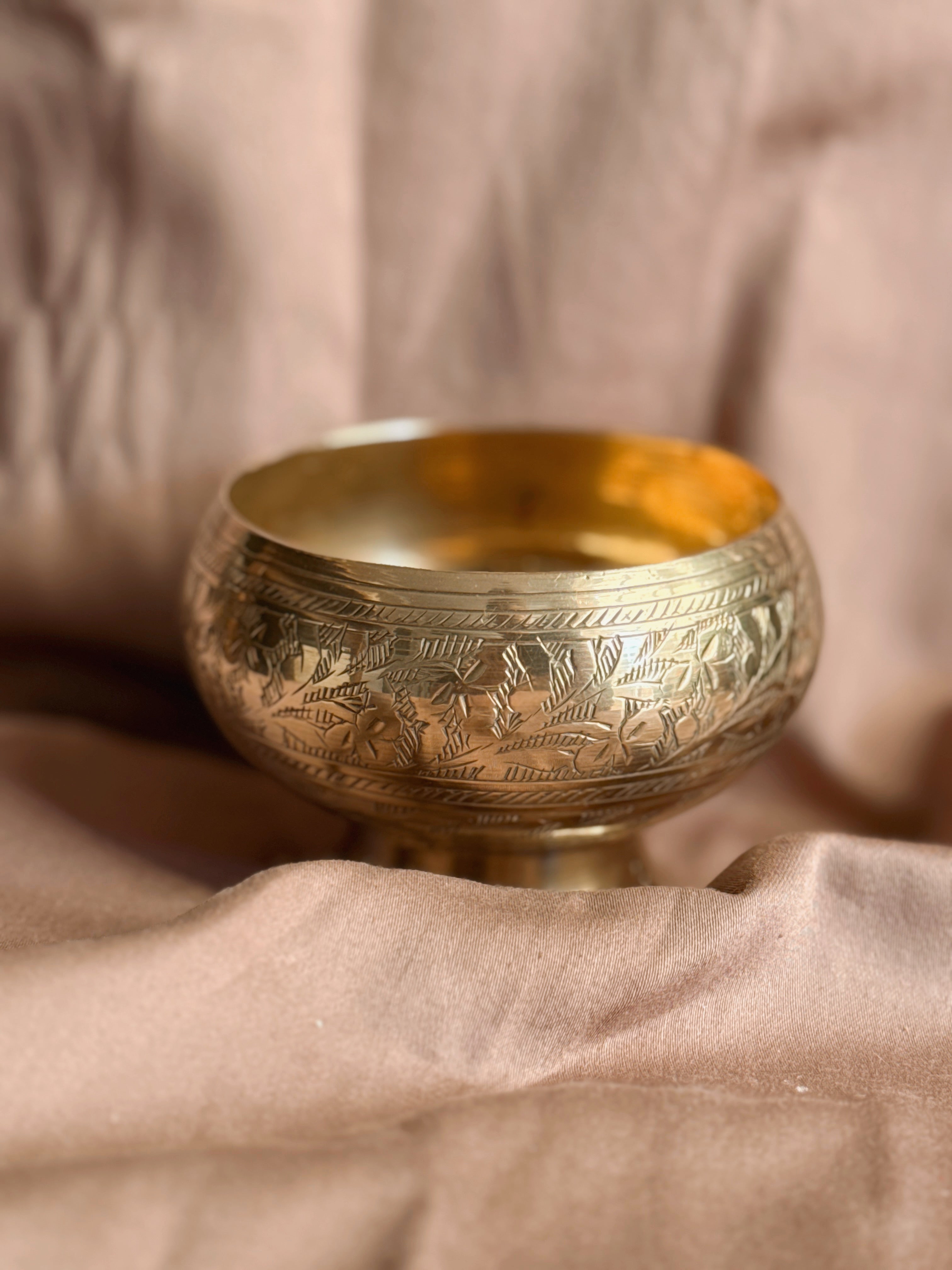 Vintage Brass Incense Pot
