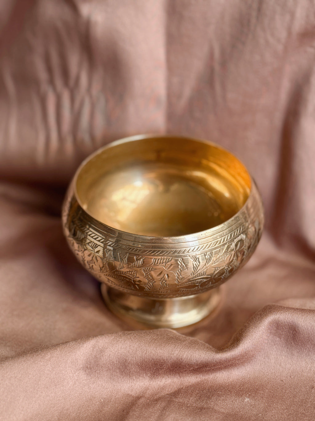 Vintage Brass Incense Pot
