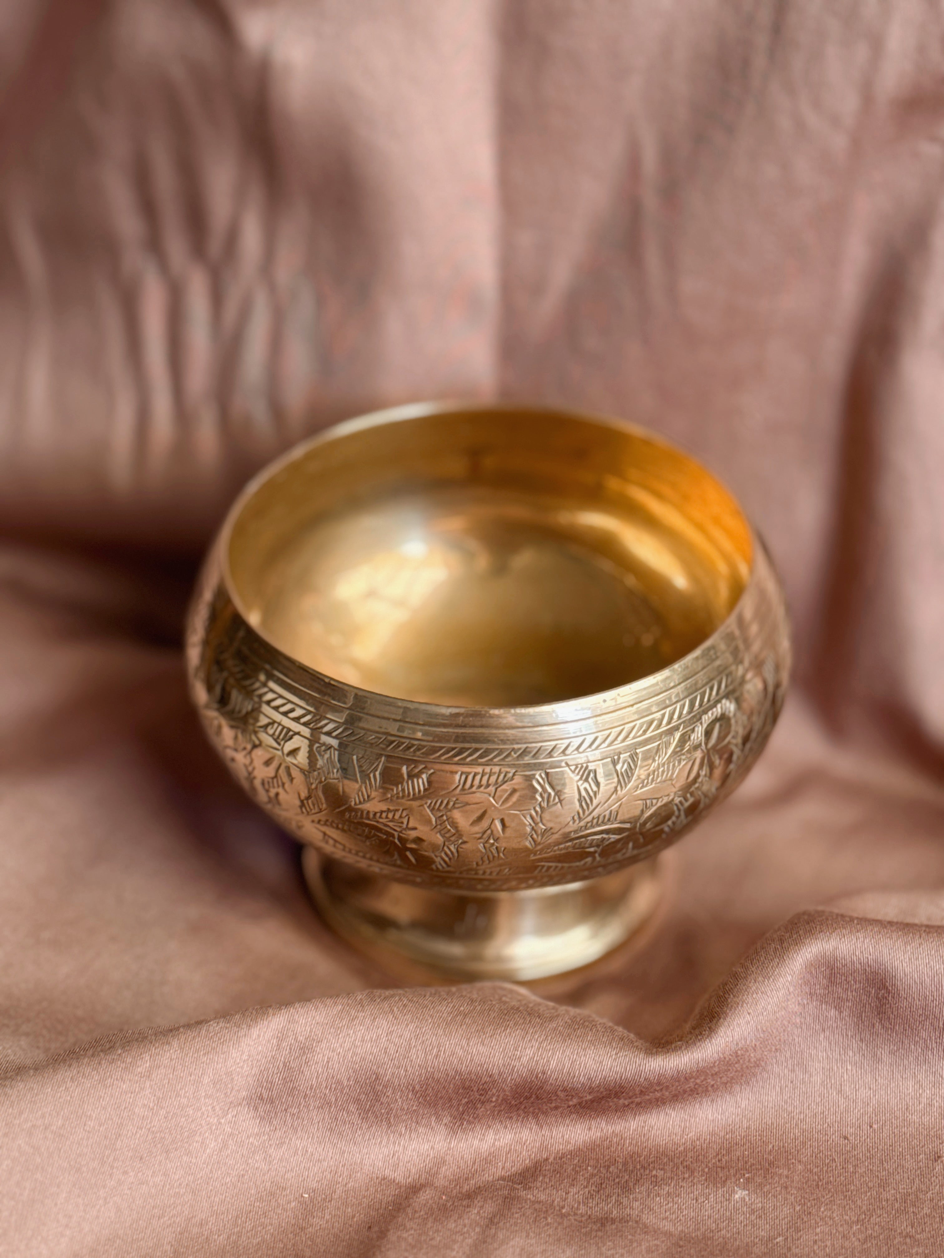 Vintage Brass Incense Pot