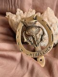 Vintage Brass Horseshoe Door Knocker