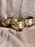 Vintage Brass Mini Cauldron