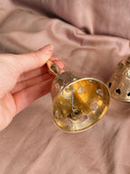 Vintage Brass Floral Bell