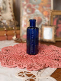 Victorian Cobalt Blue Glass Poison Bottle