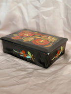 Vintage Handpainted Floral Box