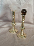 Vintage Pair of Brass Candlestick Holders