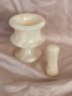 Vintage Onyx Mortar + Pestle
