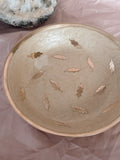 Vintage Brass + Enamel Trinket Bowl