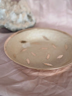 Vintage Brass + Enamel Trinket Bowl