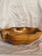 Vintage Teak Wood Leaf Bowl