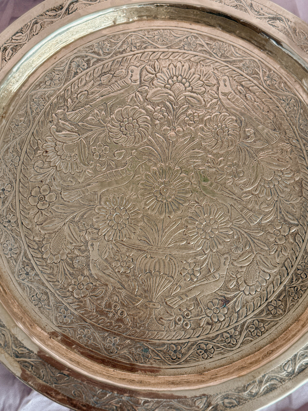 Vintage Large Brass Tray (UK ONLY)