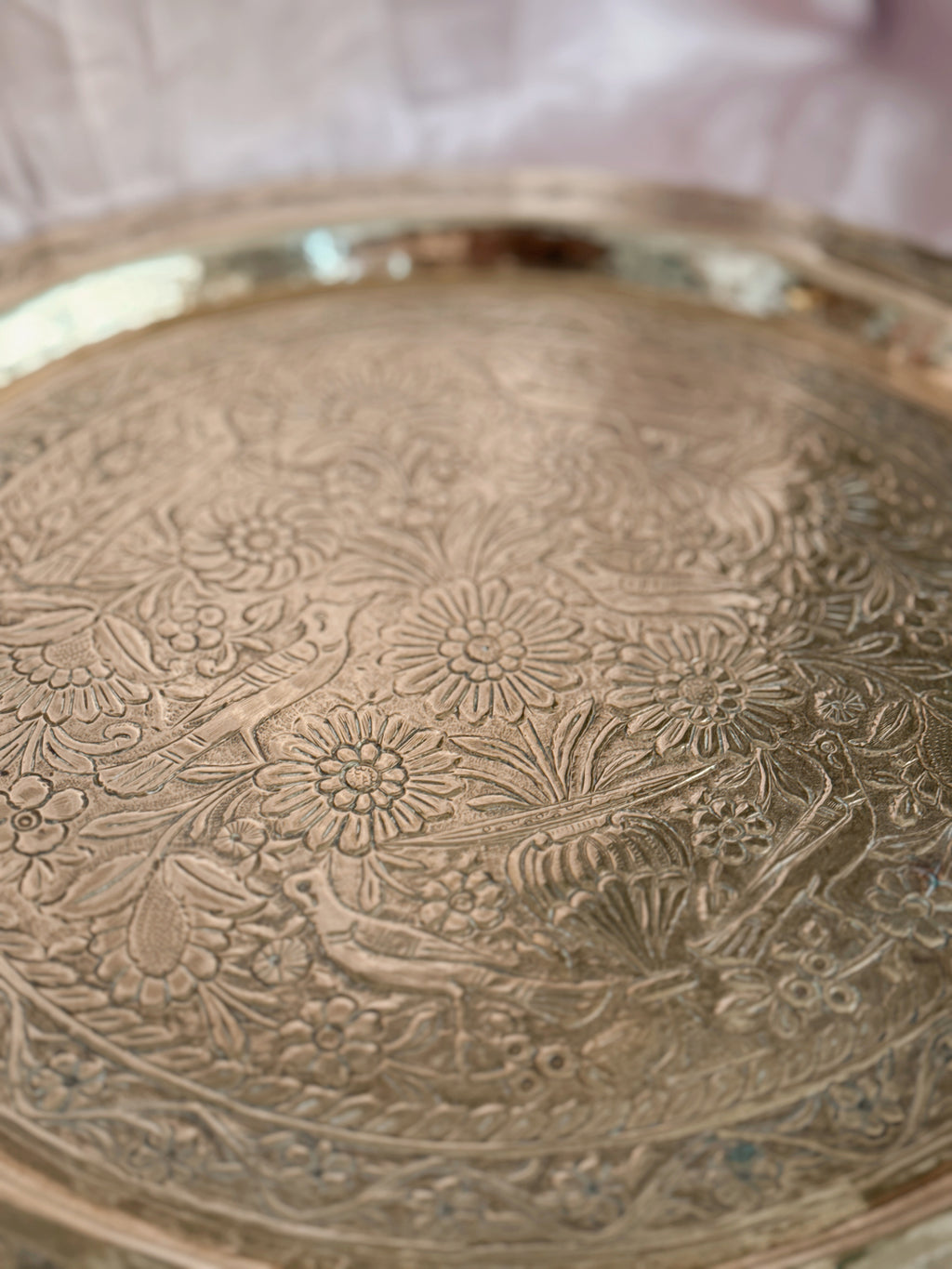 Vintage Large Brass Tray (UK ONLY)