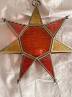 Vintage Glass Star Lantern (UK ONLY)