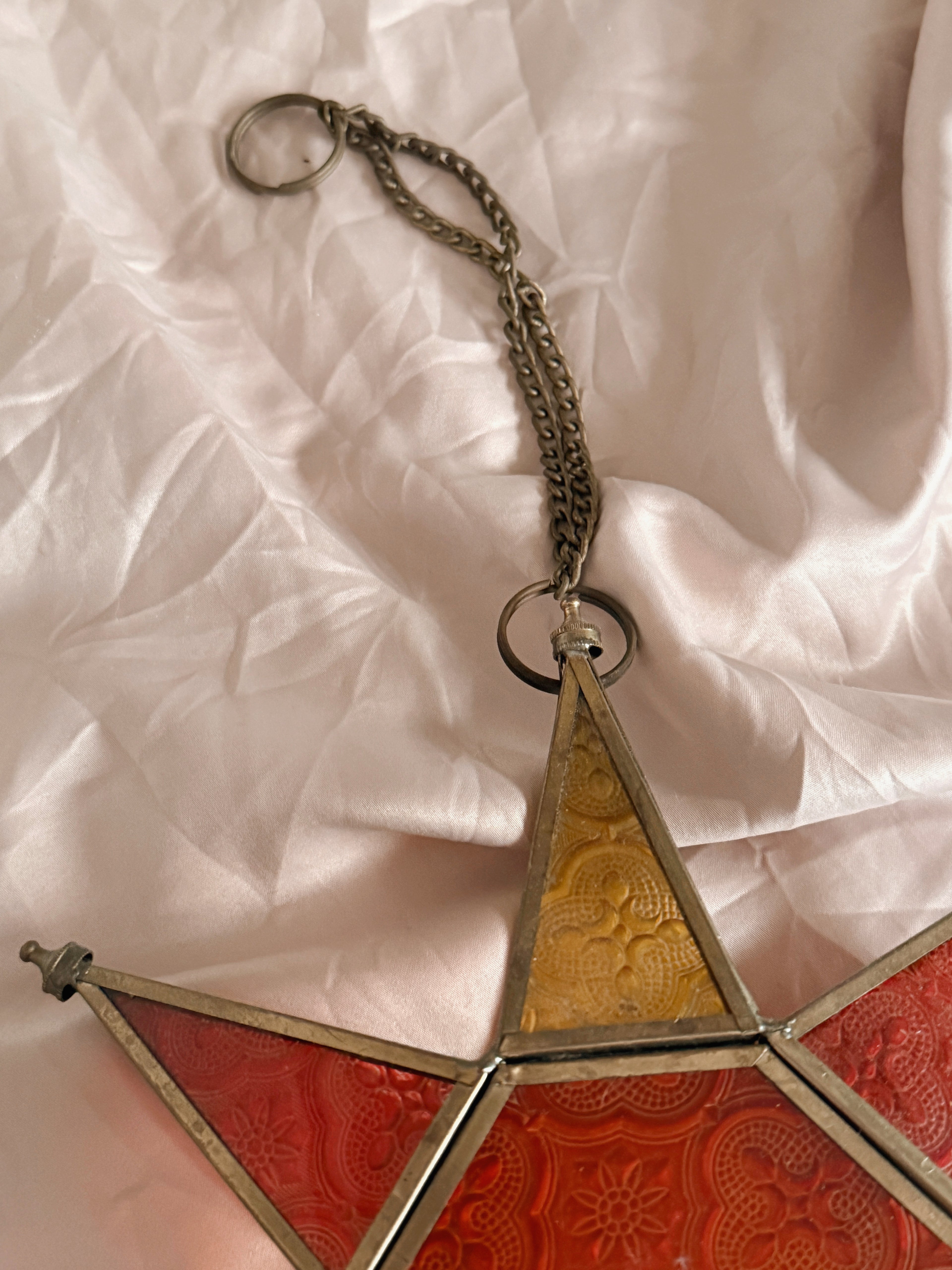 Vintage Glass Star Lantern (UK ONLY)
