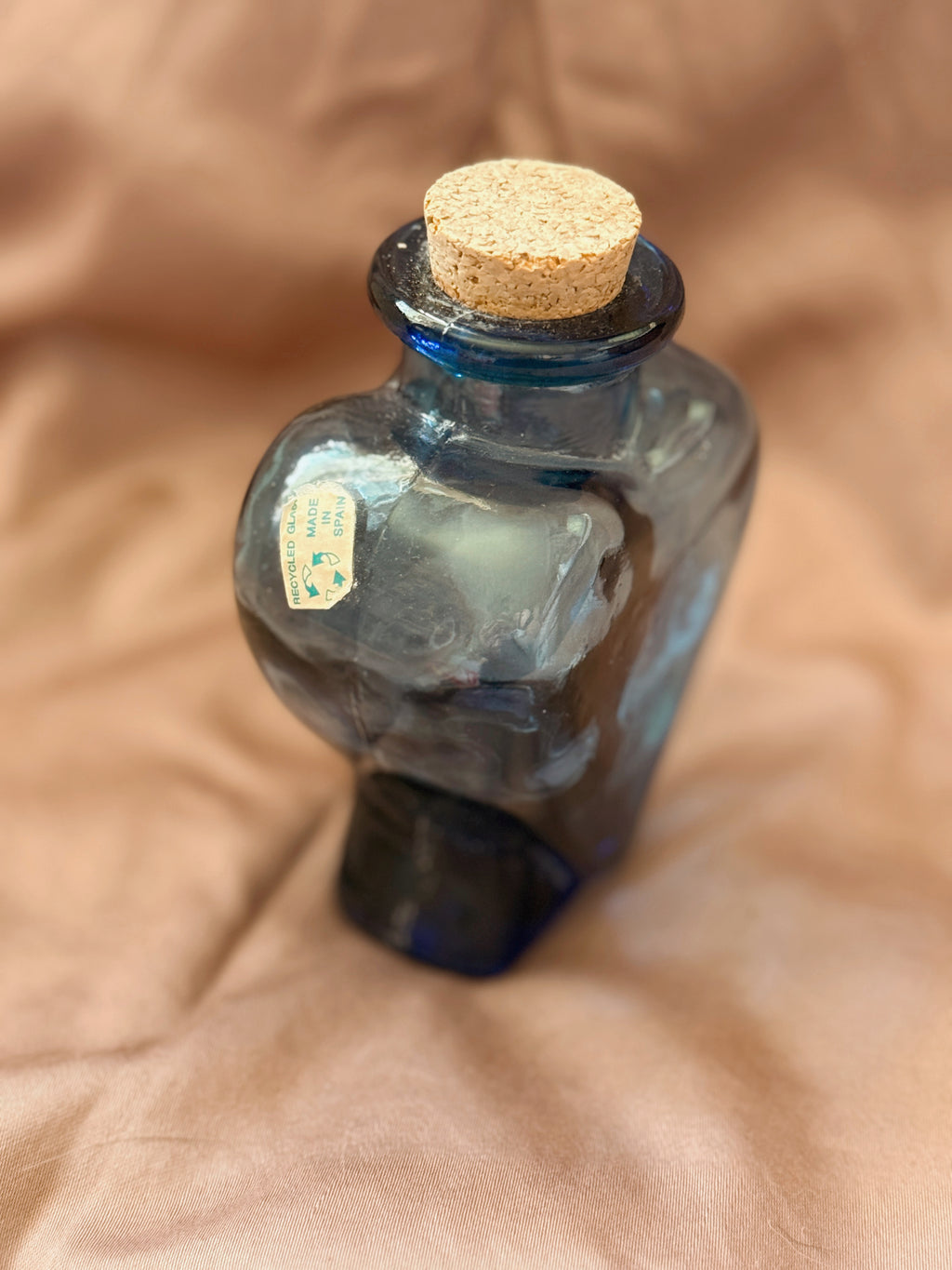 Vintage Blue Heart Jar