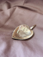 Vintage Mini Brass Leaf Trinket Dish