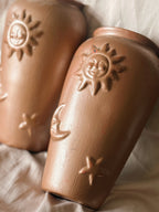 Vintage Celestial Terracotta Wall Vases (UK ONLY)