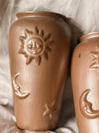 Vintage Celestial Terracotta Wall Vases (UK ONLY)