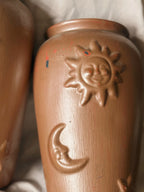 Vintage Celestial Terracotta Wall Vases (UK ONLY)