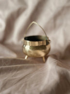 Vintage Brass Mini Cauldron