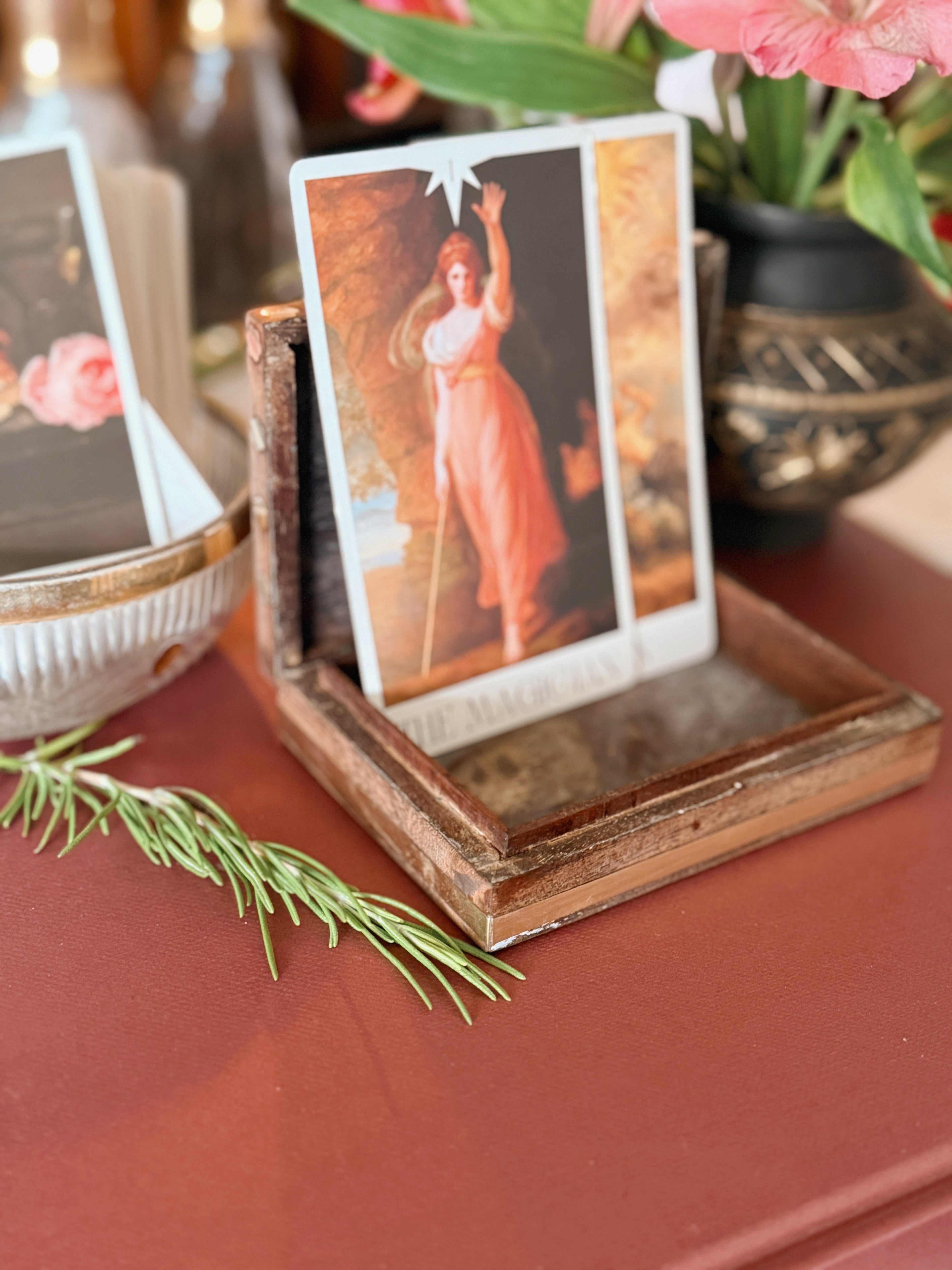 Vintage Wood + Brass Box