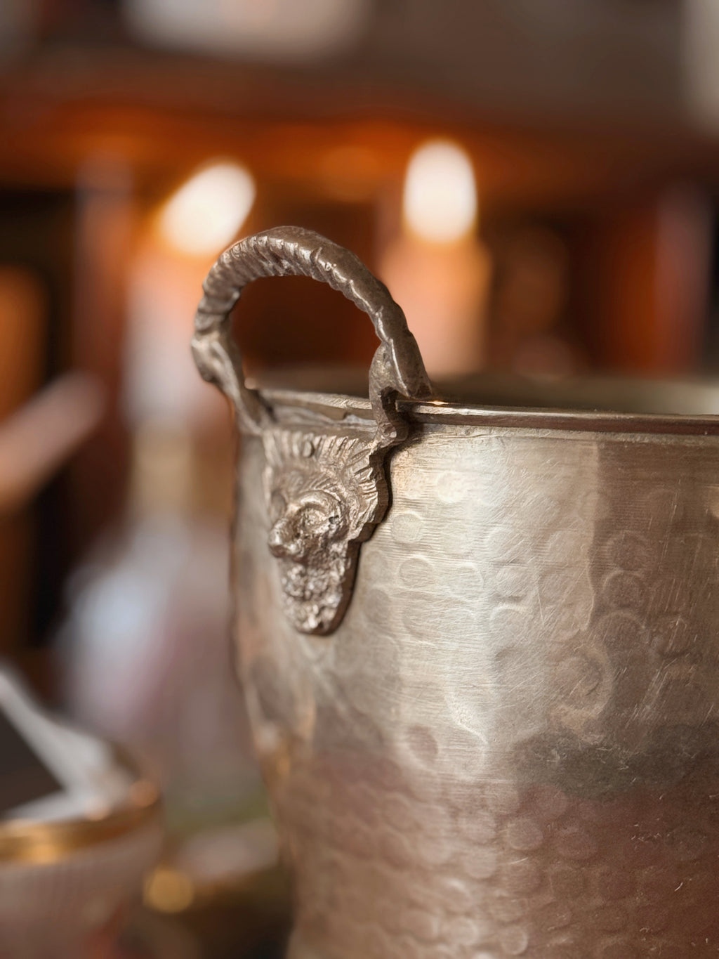 Vintage Large Brass Cauldron