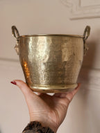 Vintage Large Brass Cauldron