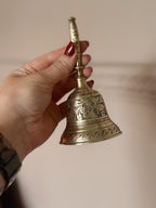 Vintage Brass + Enamel Bell