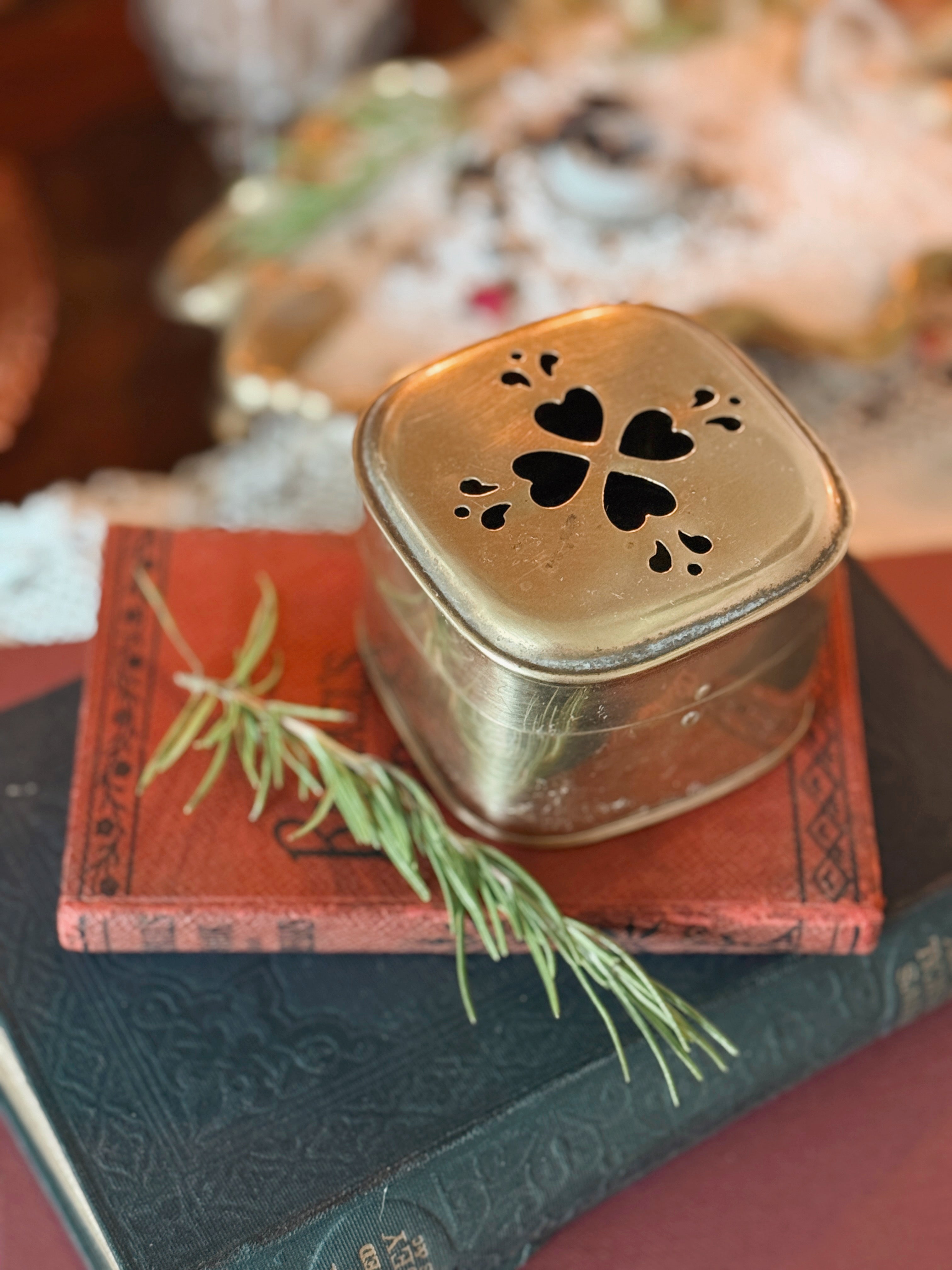 Vintage Brass Trinket Box
