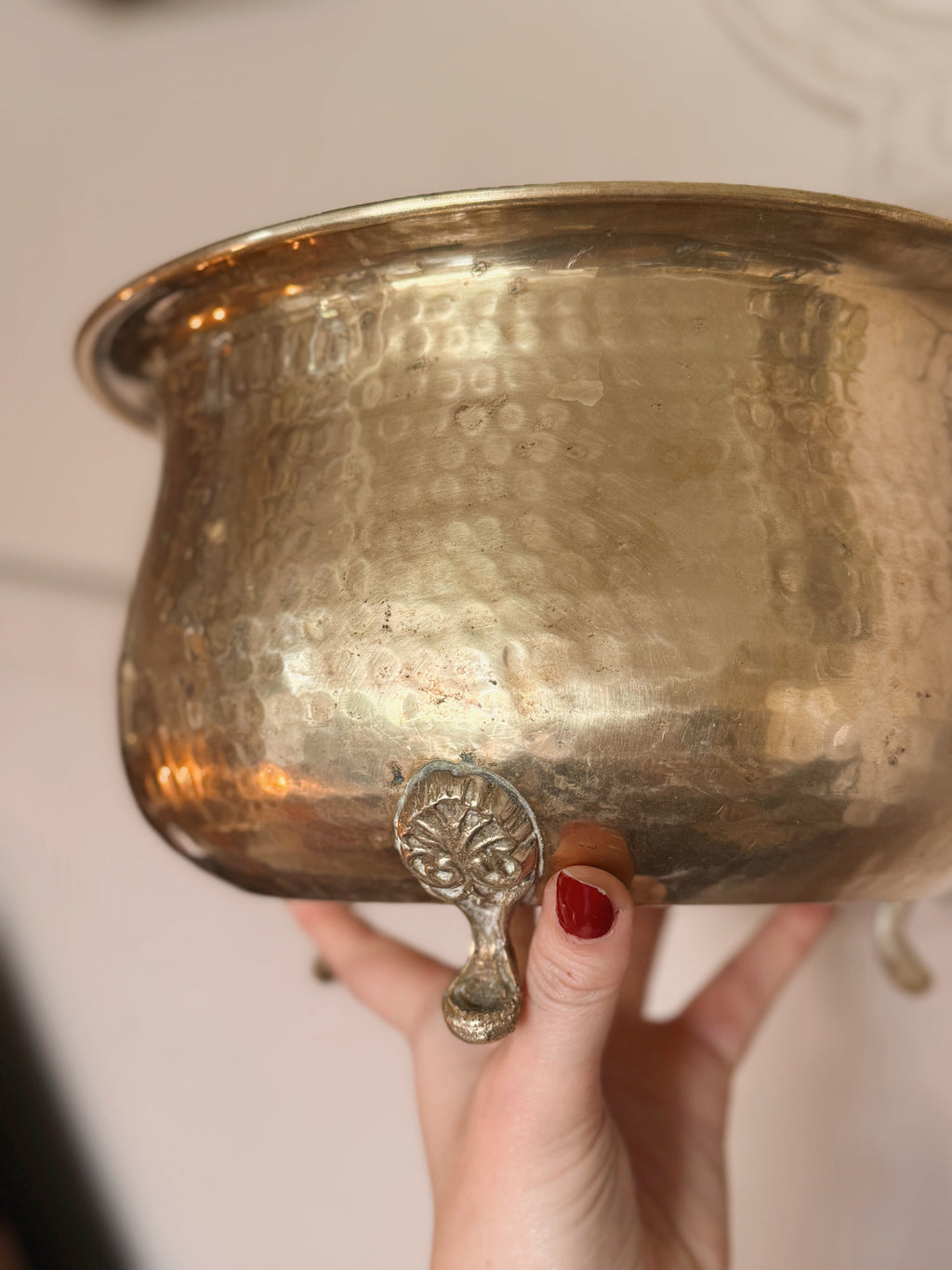 Vintage Brass Extra Large Cauldron (UK ONLY)