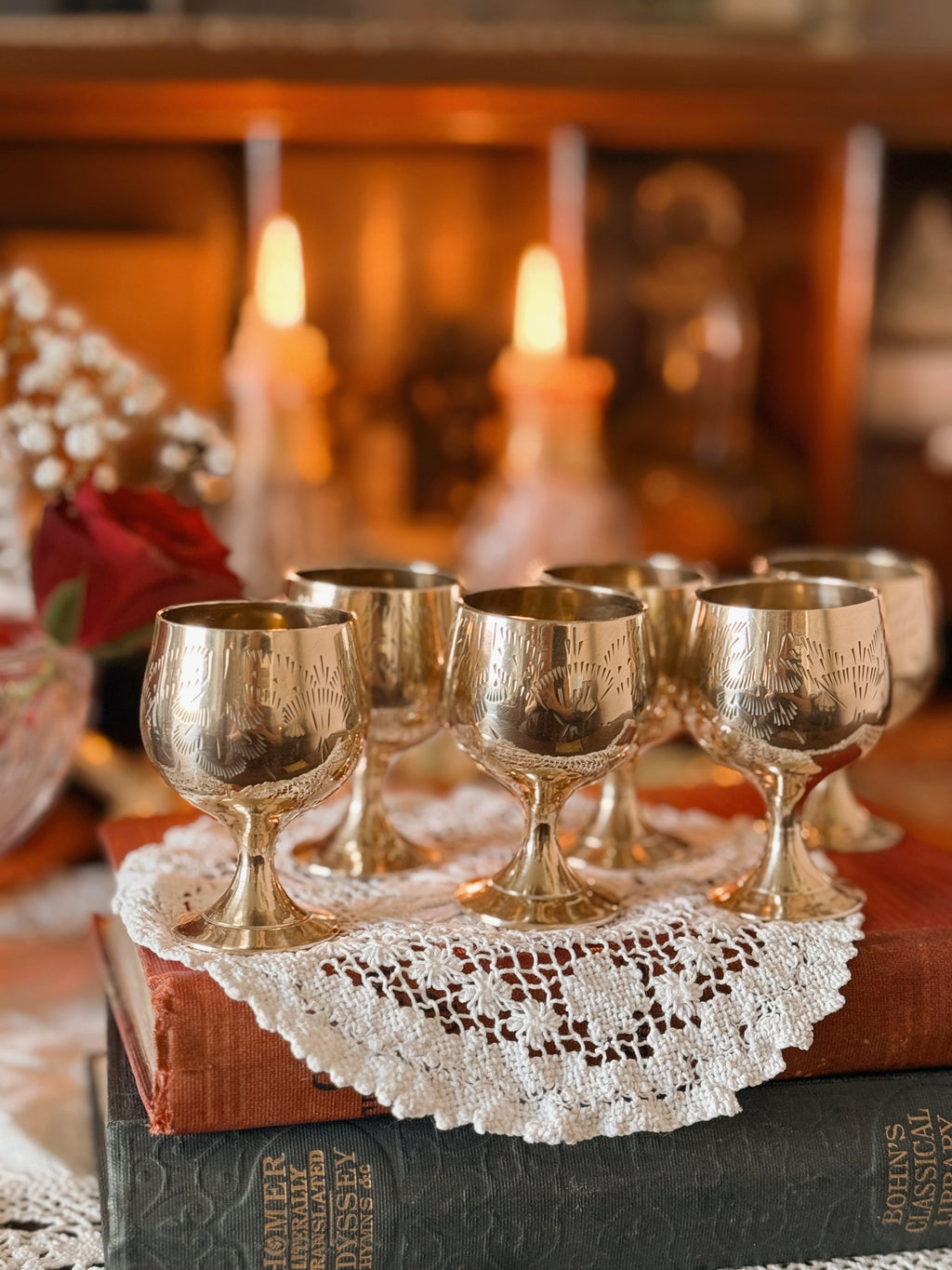 Vintage Brass Mini Goblet