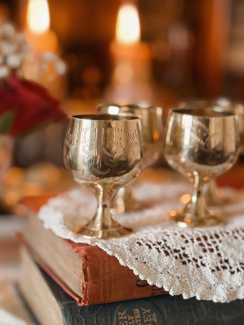 Vintage Brass Mini Goblet