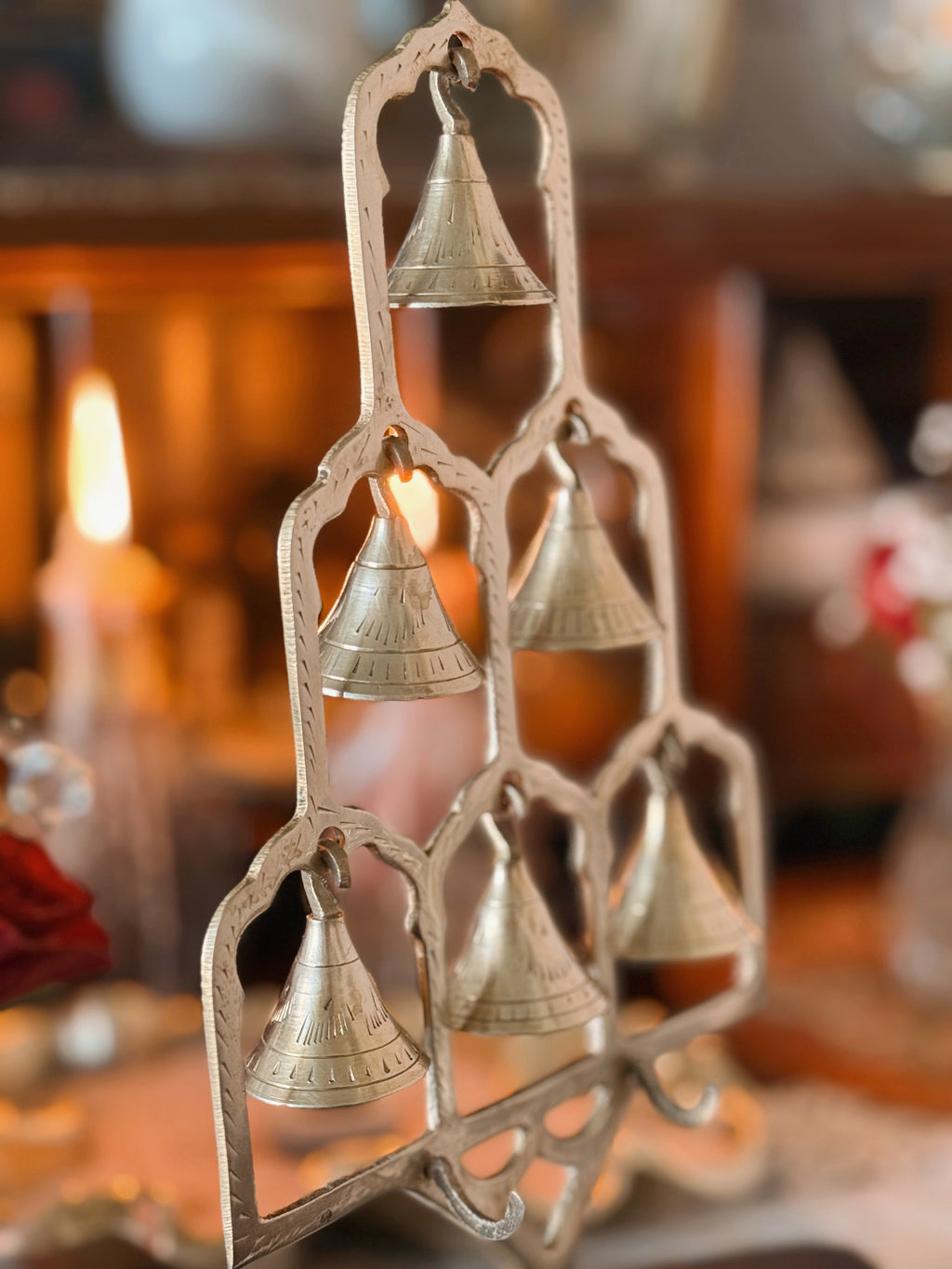 Vintage Brass Bell Tree