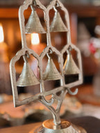 Vintage Brass Bell Tree