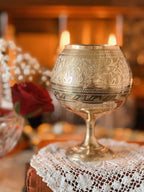 Vintage Brass Goblet