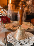Vintage Brass + Enamel Bell