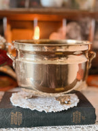 Vintage Large Brass Cauldron