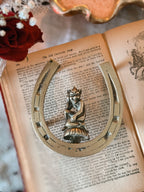 Vintage Brass Horseshoe + Pixie Trivet