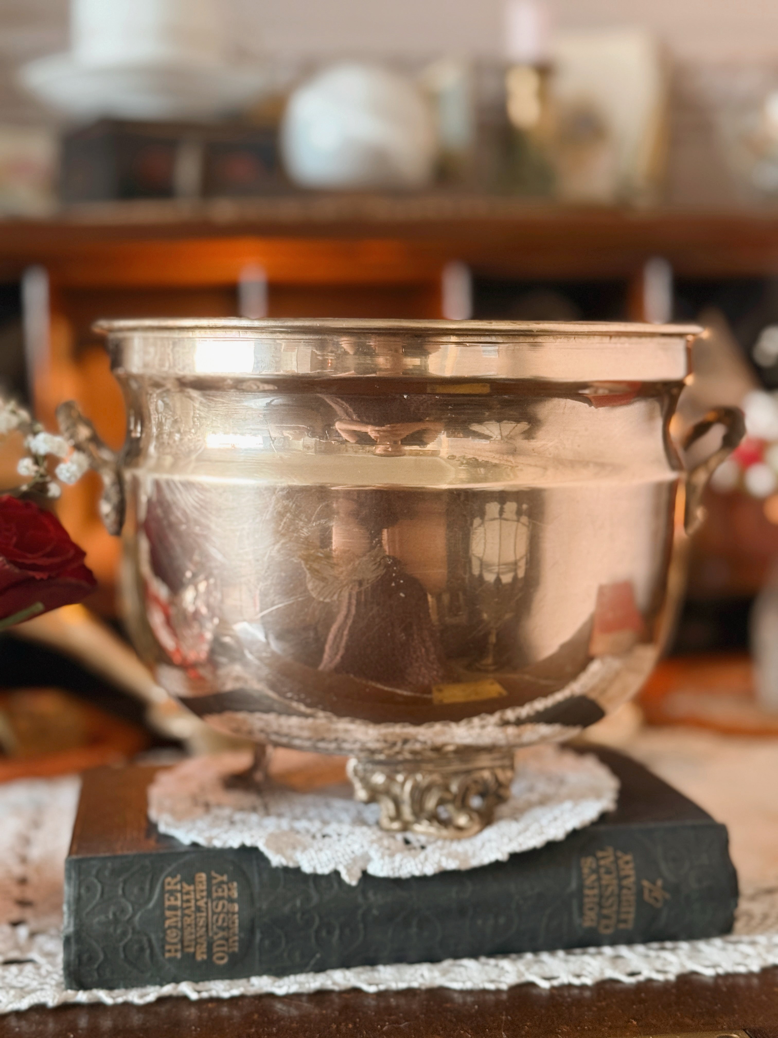Vintage Extra Large Brass Cauldron
