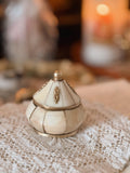Vintage Bone + Brass Trinket Pot