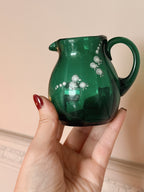 Antique Victorian Green Glass Jug (UK ONLY)