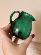 Antique Victorian Green Glass Jug (UK ONLY)
