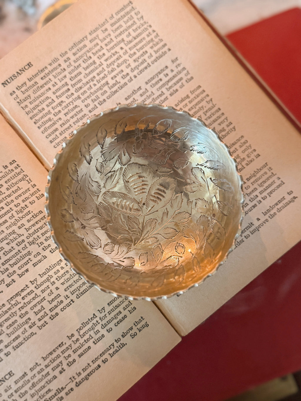 Vintage Brass Trinket Dish