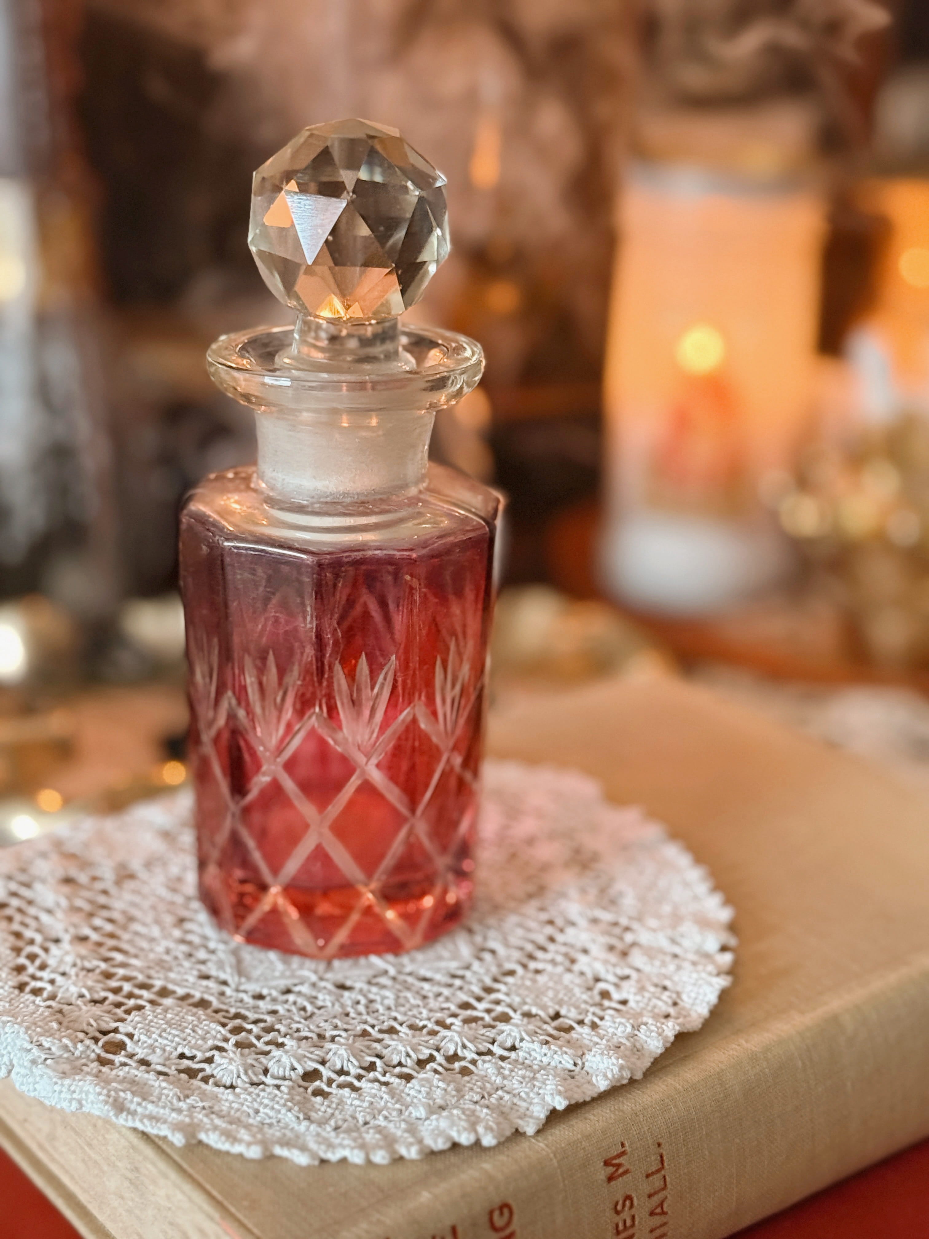 Vintage Perfume Glass Bottle