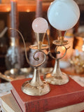 Vintage Pair of Brass Candlestick Holders