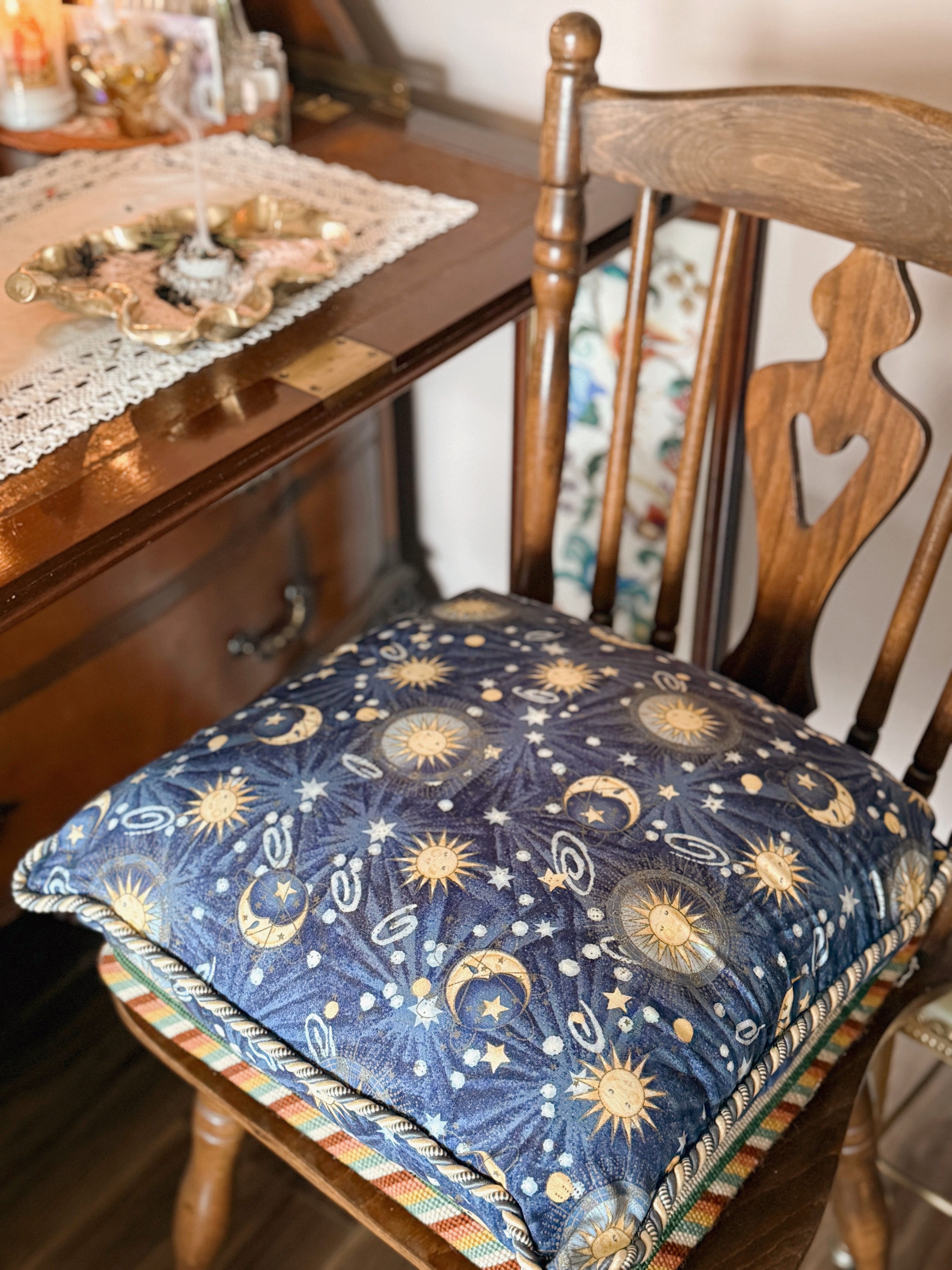 Vintage Celestial Cushion